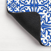 Marokkaanse tegels - kobalt blauw en wit muismat (Hoek)