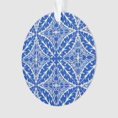 Marokkaanse tegels - kobalt blauw en wit ornament (voorkant)