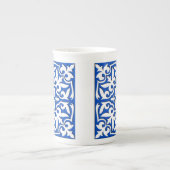 Marokkaanse tegels - kobalt blauw en wit porselein kop (Voorkant)