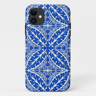 Marokkaanse tegels - kobaltblauw en wit iPhone 11 hoesje