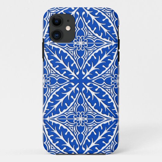 Marokkaanse tegels - kobaltblauw en wit Case-Mate iPhone case (Achterkant)