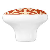 Marokkaanse tegels - koraal sinaasappel en perzik keramische knop (Zijkant)