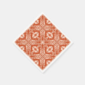 Marokkaanse tegels - koraal sinaasappel en perzik servetten (Hoek)