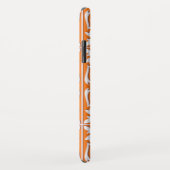 Marokkaanse tegels - koraal sinaasappel en wit Case-Mate iPhone case (Achterkant/rechts)