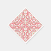 Marokkaanse tegels - koraalroze en wit servet (Hoek)