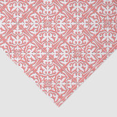 Marokkaanse tegels - koraalroze en wit tissuepapier (Detail)