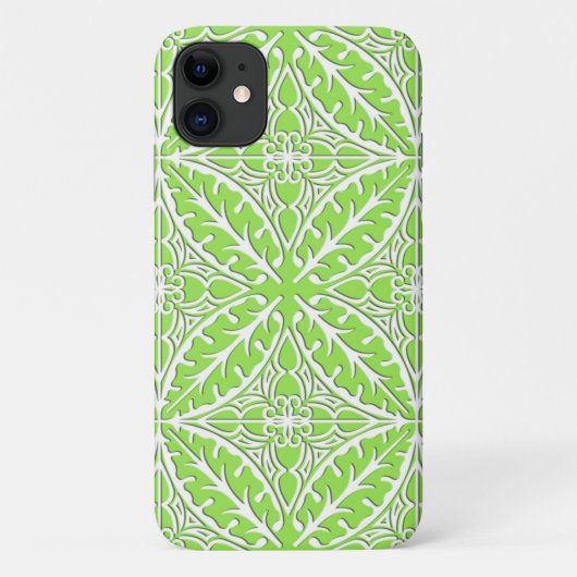 Marokkaanse tegels - limoengroen en wit Case-Mate iPhone case (Achterkant)