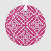 Marokkaanse tegels - magenta en wit ornament (achterkant)