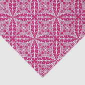 Marokkaanse tegels - magenta en wit tissuepapier (Detail)