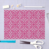 Marokkaanse tegels - magenta en wit tissuepapier (Craft)