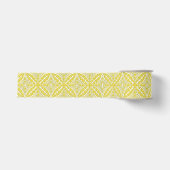 Marokkaanse tegels - mosterd goud en wit grosgrain lint (Voorkant)