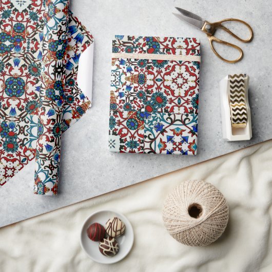 Marokkaanse tegels, mozaïek, kleurrijke kunst cadeaupapier (Crafts)