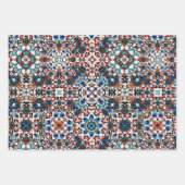 Marokkaanse tegels, mozaïek, kleurrijke kunst inpakpapier vel (Voorkant)