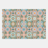 Marokkaanse tegels, mozaïek, kleurrijke kunst inpakpapier vel (Voorkant 3)