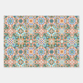 Marokkaanse tegels, mozaïek, kleurrijke kunst inpakpapier vel (Voorkant)