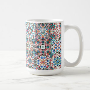 Marokkaanse tegels, mozaïek, kleurrijke kunst koffiemok