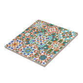 Marokkaanse tegels, mozaïek, kleurrijke kunst tegeltje (Zijkant)