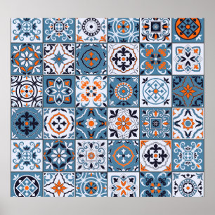 Marokkaanse Tegels:  naadloze elegantie Poster