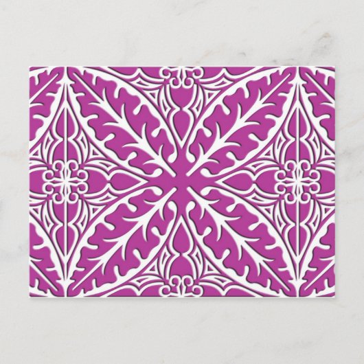 Marokkaanse tegels - orchidee en wit briefkaart (Voorkant)