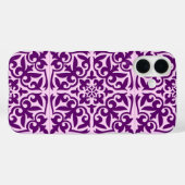 Marokkaanse tegels - paars en orchidee Case-Mate iPhone case (Achterkant (horizontaal))