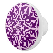 Marokkaanse tegels - paars en orchidee keramische knop (Rechts)