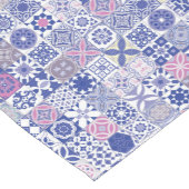 Marokkaanse tegels - paars en roze korte tafelloper (Hoek)