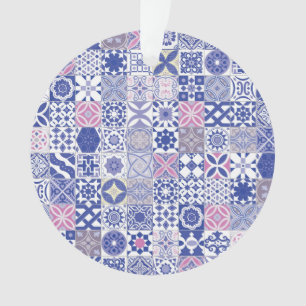 Marokkaanse tegels - paars en roze ornament