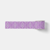 Marokkaanse tegels - paars en wit grosgrain lint (Voorkant)
