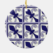 Marokkaanse Tegels Patroon #2 Keramisch Ornament (Achterkant)