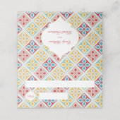 Marokkaanse Tegels Patroon Levendig Plaatskaartje (Buitenkant ongevouwen)