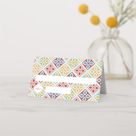 Marokkaanse Tegels Patroon Levendig Plaatskaartje (Voorkant)