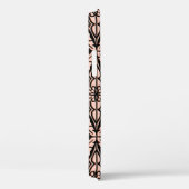 Marokkaanse tegels - pekroze en zwart Case-Mate iPhone case (Achterkant / Rechts)