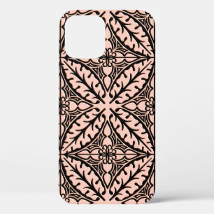 Marokkaanse tegels - perzik roze en zwart Case-Mate iPhone case