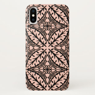 Marokkaanse tegels - perzikroze en zwart Case-Mate iPhone case