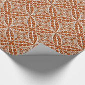 Marokkaanse tegels - roestbruin en wit cadeaupapier (Hoek)