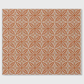 Marokkaanse tegels - roestbruin en wit cadeaupapier (Vlak)