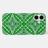 Marokkaanse tegels - smaragdgroen en wit Case-Mate iPhone case (Achterkant (horizontaal))