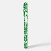 Marokkaanse tegels - smaragdgroen en wit Case-Mate iPhone case (Achterkant / Links)