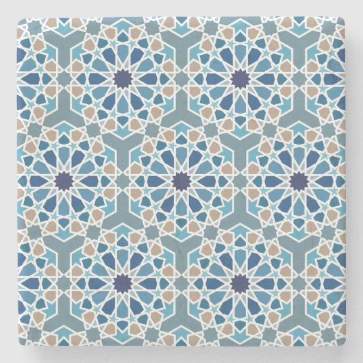 Marokkaanse tegels stenen onderzetter (Voorkant)