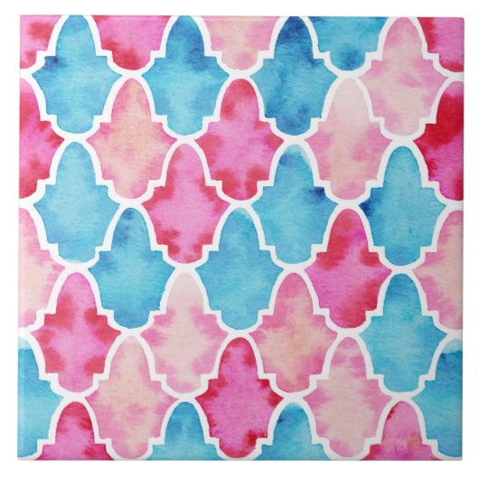 Marokkaanse tegels tegeltje (Voorkant)