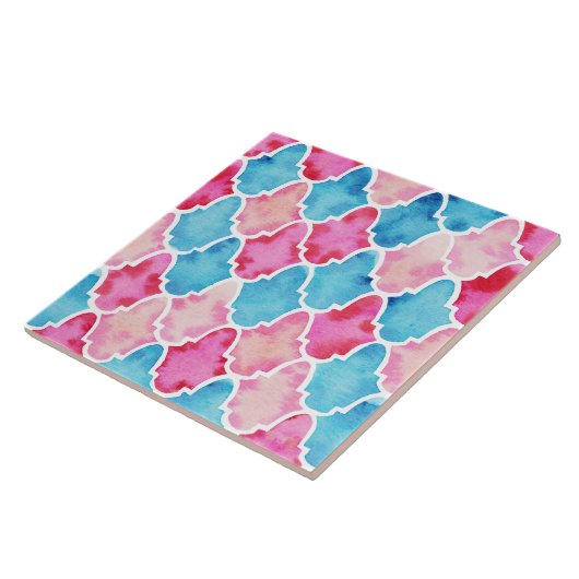 Marokkaanse tegels tegeltje (Zijkant)