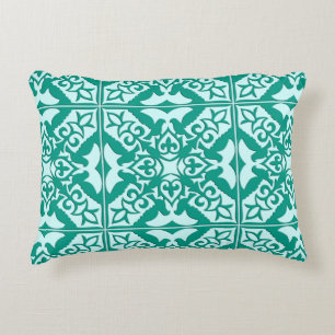 Marokkaanse tegels - turquoise en aqua accent kussen