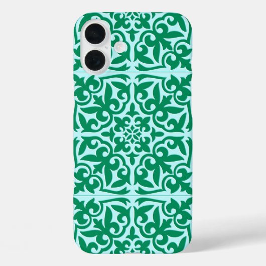 Marokkaanse tegels - turquoise en aqua Case-Mate iPhone case (Achterkant)