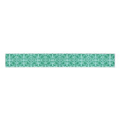 Marokkaanse tegels - turquoise en aqua grosgrain lint (Voorkant)