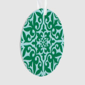 Marokkaanse tegels - turquoise en aqua ornament (voorkant)