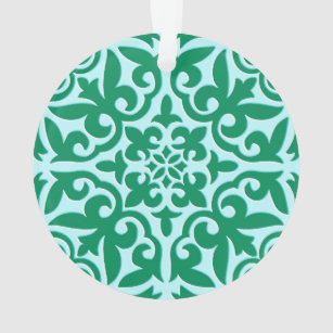 Marokkaanse tegels - turquoise en aqua ornament