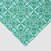 Marokkaanse tegels - turquoise en aqua tissuepapier (Detail)