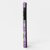 Marokkaanse tegels - violet en wit Case-Mate iPhone case (Achterkant/links)