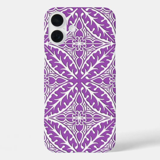 Marokkaanse tegels - violet en wit Case-Mate iPhone case (Achterkant)