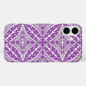Marokkaanse tegels - violet en wit Case-Mate iPhone case (Achterkant (horizontaal))